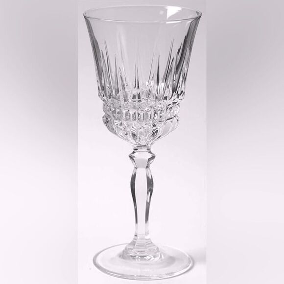 Vintage Villenueve by Cristal D'Arques Durand  6 3/8" Wine Glasses - set of 2 - Picture 1 of 5